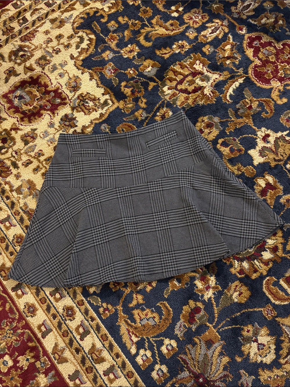 Loft Gray and Black Plaid Mini Skirt 90s Aesthetic Size 6